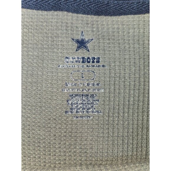 Dallas Cowboys Long Sleeve Thermal Raglan Shirt Large - Picture 5 of 6